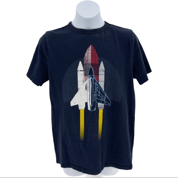 Gap Kids Short Sleeve Rocket Graphic T-Shirt Sz XL - Picture 1 of 6